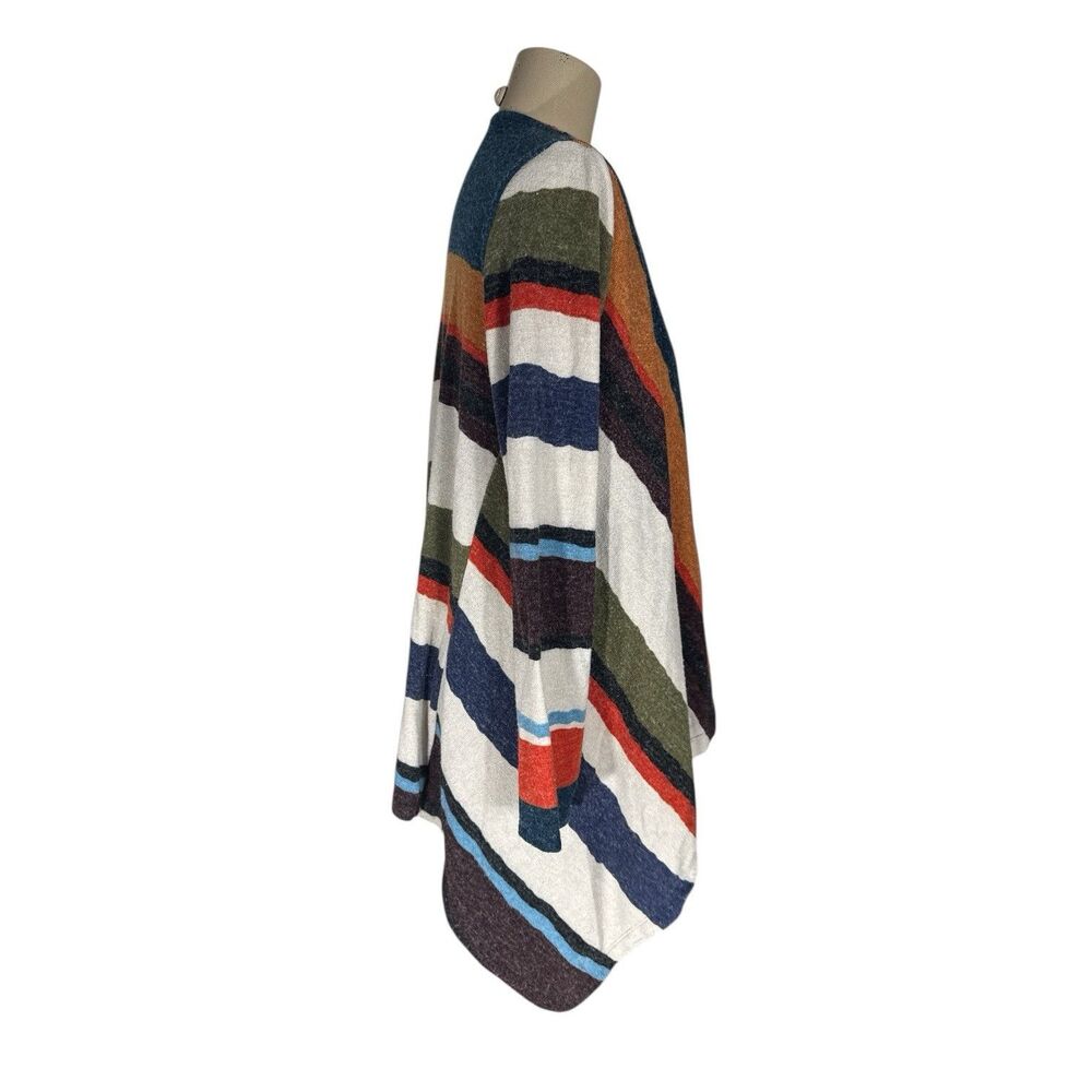 Lovely J Southwest Striped Open Cardigan Jacket Women’s Sz L - Picture 2 of 5